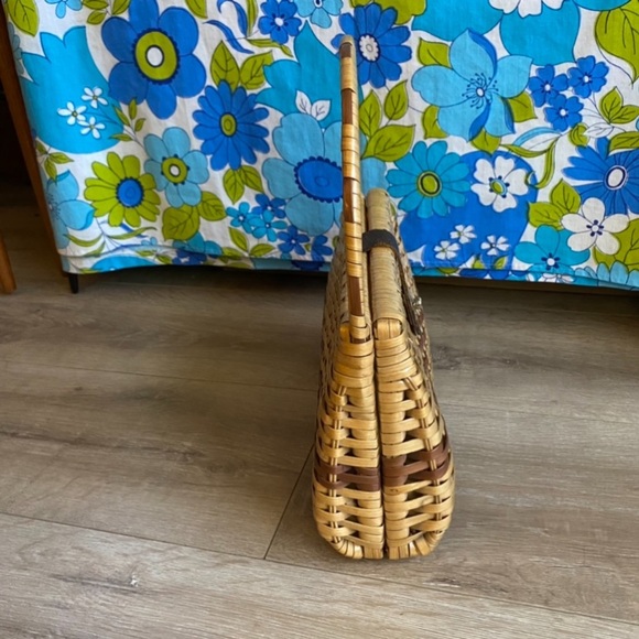 Vintage woven wicker purse handbag by Stein Novelty Import - Picture 6 of 10